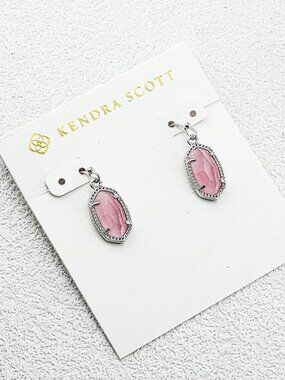 Kendra Scott Pink Cat Eye Earrings